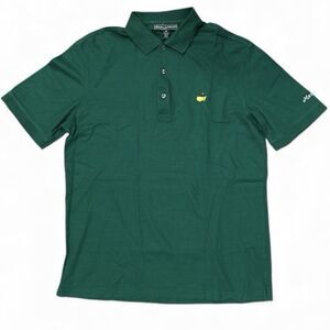 Masters Collection Polo Shirt Men’s Medium Green Pima Cotton Augusta Golf Logo